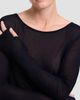 TWP Women's Semi-Sheer Jersey Crewneck Long-Sleeve Top - 5
