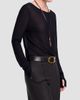 TWP Women's Semi-Sheer Jersey Crewneck Long-Sleeve Top - 7