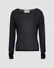 TWP Women's Semi-Sheer Jersey Crewneck Long-Sleeve Top - 8