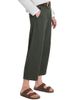 TWP Women's Slouchy BF Cotton-Linen Ankle-Crop Wide-Leg Trousers - 4