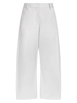 TWP Women's Slouchy BF Stretch-Cotton Wide-Leg Trousers