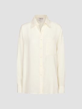 TWP Women's Something Borrowed Linen Button-Front Shirt