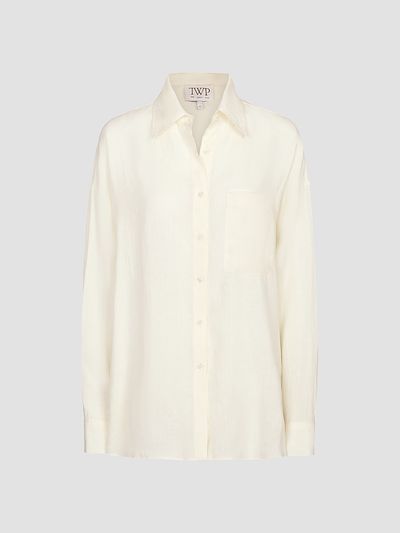 TWP Women's Something Borrowed Linen Button-Front Shirt