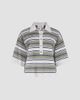 TWP Women's Striped Short-Sleeve Polo Shirt - 7
