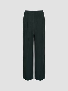 TWP Women's Sulli Textured Pleated Straight-Leg Pants