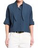 TWP Women's Tie One On Cotton Tieneck Shirt - 2