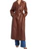 TWP Women's Unfinished Business Leather Trench Coat - 2