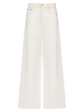TWP Women's West 11th St Cotton-Linen Wide-Leg Jeans