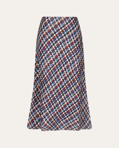 TWP Woven Leather A-Line Skirt