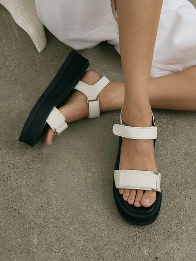 TWVP Re Muare Platform Sandals