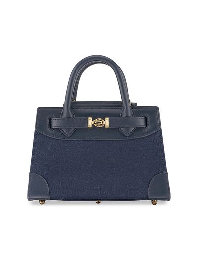 Tyler Ellis Women's Winnie Top Handle Bag Handbag in Denim and Leather
