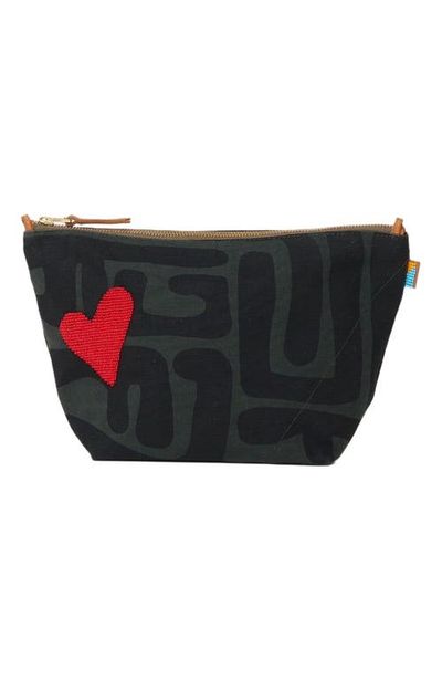 Ubuntu Life Ubuntu Life XLarge Convertible Pouch with Red Beaded Heart