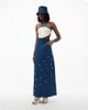uCHÈ uCHÈ Cowrie Shell Embellished Denim Maxi Skirt - 3