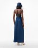uCHÈ uCHÈ Cowrie Shell Embellished Denim Maxi Skirt - 4