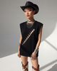 uCHÈ uCHÈ Cowrie Shell Embellished Sleeveless Shirt - 3