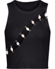 uCHÈ uCHÈ Cowrie Shell Embellished Tank Top - 1