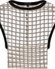 uCHÈ uCHÈ Sequin Cut Out Top - 1