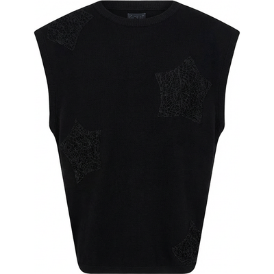 uCHÈ uCHÈ Sequin Patch Sleeveless Shirt