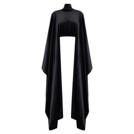 uCHÈ uCHÈ Velvet Agbada Sleeves Crop Top