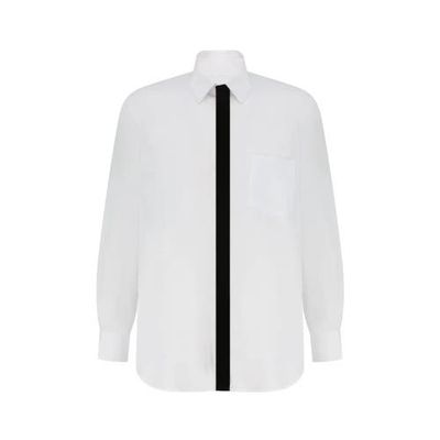 uCHÈ uCHÈ Velvet Patch Long Sleeve Button Up Shirt