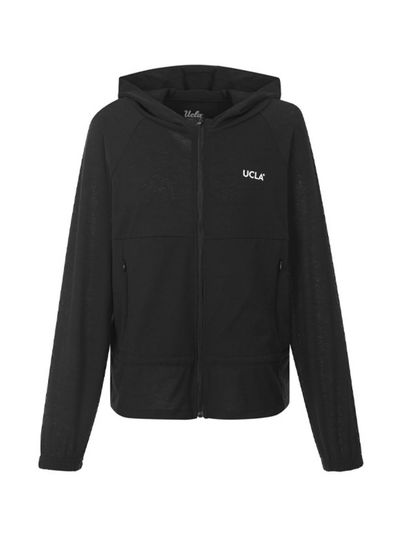 UCLA Rash Guard Zip-Up [BLACK] (UARUJ02_39)