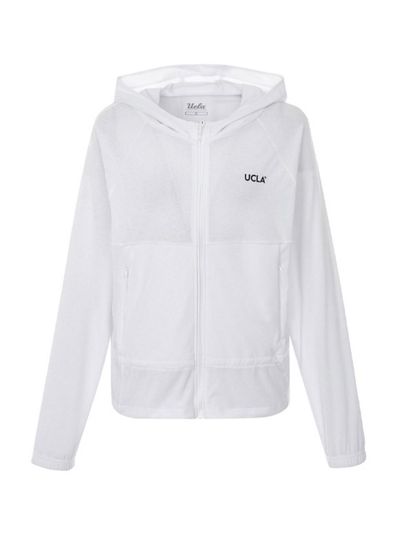 UCLA Rash Guard Zip-Up [O-beige] (UARUJ02_33)