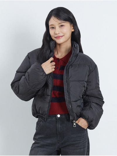 UCLA Semi-Crop Padded Jumper [BLACK] (UABUJ3A_39)