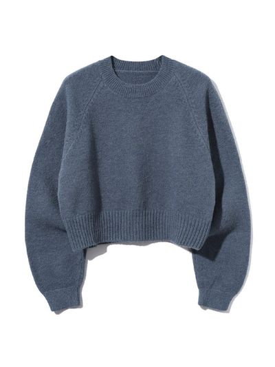 UCLA Semi-Crop Round Neck Knit [NAVY] (UAALK1A_45)