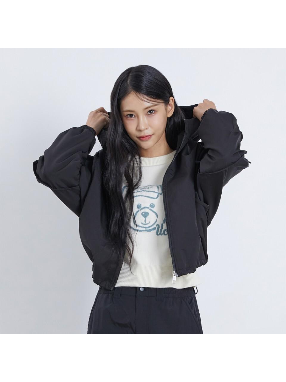 UCLA String Hood Zip-up Jumper [BLACK] (UAAUJ2A_39)