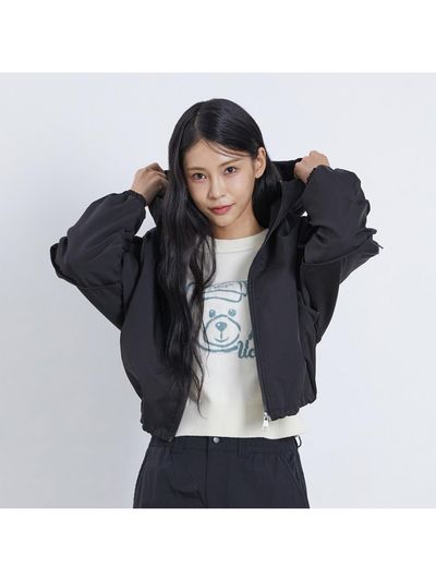 UCLA String Hood Zip-up Jumper [BLACK] (UAAUJ2A_39)