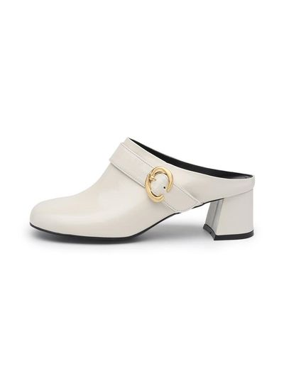 UDIRE Affetto Mule [Ivory] (UFB1PU20IV)