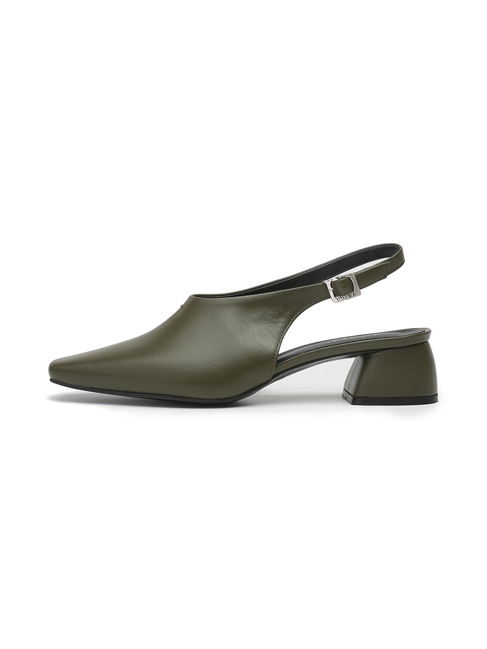 UDIRE Lambskin Curved Slingback [Khaki] (UFA3PB03KH)