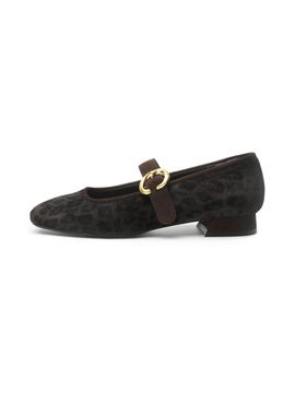 UDIRE Leather Adjustable Strap Mary Jane Shoes [Brown] (UFA3PJ07BR)
