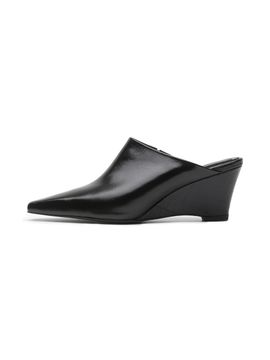 UDIRE Leather Elegant Mule [Black] (UFA3PU02BK)