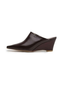 UDIRE Leather Wedge Heel Mule [Wine] (UFA3PU02WN)