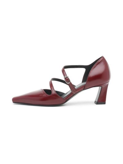UDIRE Linea Mary Jane Pumps [Wine] (UFB2PJ14WN)