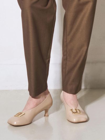 UDIRE Premium Leather 5cm Heel Pumps [Nude] (UFA3PM05ND)
