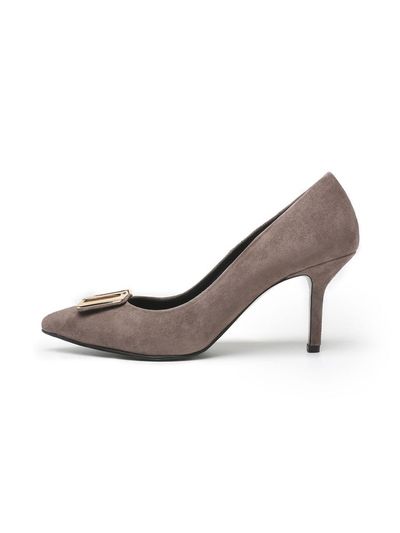 UDIRE Premium Leather Classic Pumps [Khaki] (UFA4PM16KH)