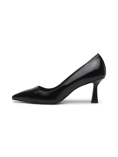 UDIRE Premium Leather Stiletto Pumps [Black] (UFA3PM11BK)