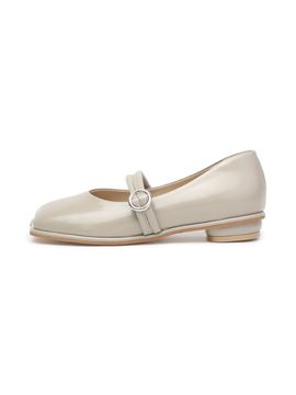 UDIRE Premium Leather Two-Strap Mary Jane Shoes [Sand] (UFA3PJ04SD)
