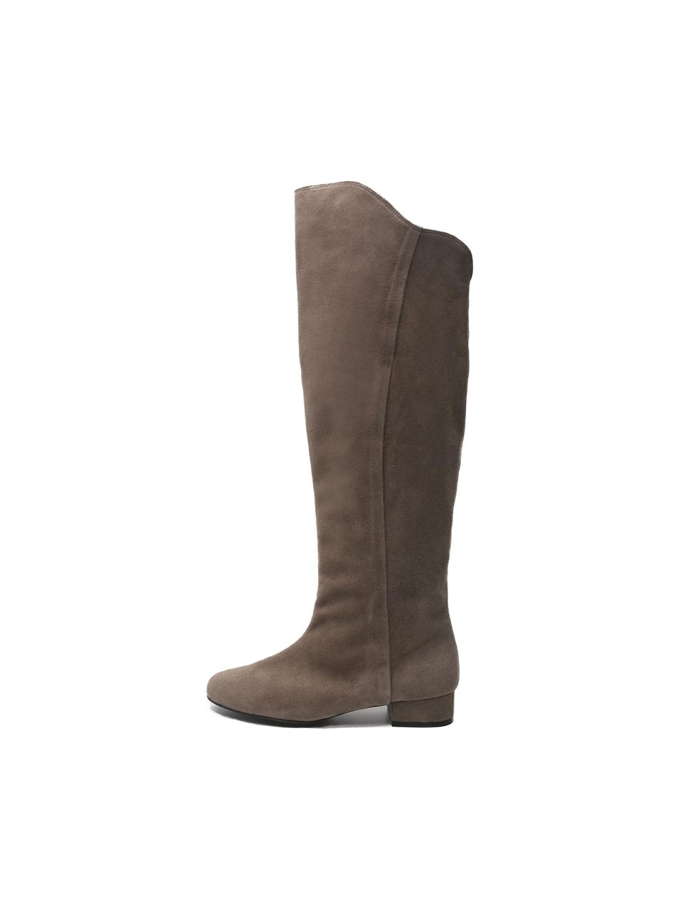 UDIRE Two-way Suede Long Boots [Khaki] (UFA4BLKH)