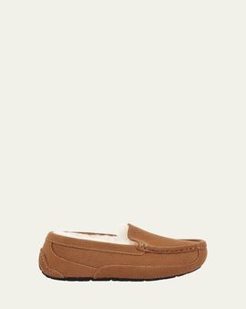 UGG Boy's Ascot Suede Slippers w/ Wool-Lining, Kids