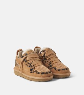 UGG Kids UGG Kids T Rennie suede-trimmed low-top sneakers