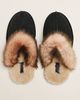 UGG Schuffette Nubuck Fur-Trim Slippers - 1
