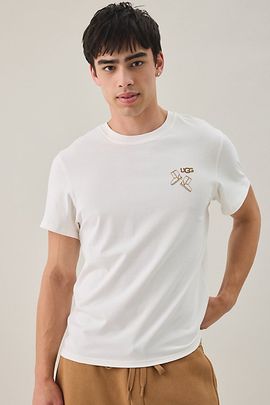UGG UGG Classic Boot Graphic Tee in Ivory, Men's at Urban Outfitters
