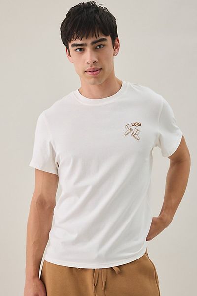 UGG UGG Classic Boot Graphic Tee in Ivory, Men's at Urban Outfitters