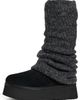 UGG UGG Classic Mini Dipper Legwarmer Suede Boots Black - 1
