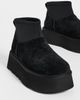 UGG UGG Classic Mini Dipper Legwarmer Suede Boots Black - 6
