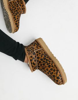 UGG UGG Classic Ultra Mini ankle boots in leopard print-Multi