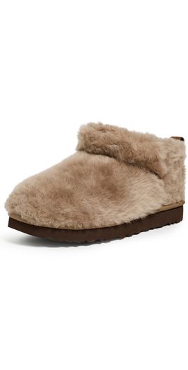 UGG UGG Classic Ultra Mini Fluffed Boots Light Bronze